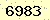 請輸入此驗證碼 : 6983