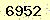 請輸入此驗證碼 : 6952