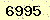 請輸入此驗證碼 : 6995