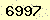 請輸入此驗證碼 : 6997
