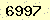 請輸入此驗證碼 : 6997