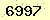 請輸入此驗證碼 : 6997