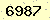 請輸入此驗證碼 : 6987