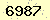 請輸入此驗證碼 : 6987