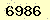 請輸入此驗證碼 : 6986