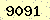 請輸入此驗證碼 : 9091