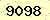請輸入此驗證碼 : 9098