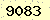 請輸入此驗證碼 : 9083