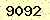 請輸入此驗證碼 : 9092