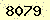 請輸入此驗證碼 : 8079