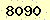 請輸入此驗證碼 : 8090