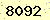請輸入此驗證碼 : 8092