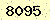 請輸入此驗證碼 : 8095