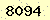 請輸入此驗證碼 : 8094