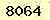 請輸入此驗證碼 : 8064