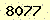 請輸入此驗證碼 : 8077
