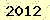 請輸入此驗證碼 : 2012