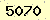 請輸入此驗證碼 : 5070