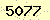 請輸入此驗證碼 : 5077