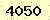 請輸入此驗證碼 : 4050