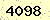 請輸入此驗證碼 : 4098