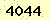 請輸入此驗證碼 : 4044