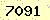 請輸入此驗證碼 : 7091