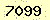 請輸入此驗證碼 : 7099