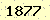 請輸入此驗證碼 : 1877
