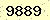 請輸入此驗證碼 : 9889