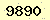 請輸入此驗證碼 : 9890