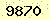 請輸入此驗證碼 : 9870