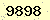 請輸入此驗證碼 : 9898