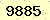 請輸入此驗證碼 : 9885