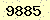 請輸入此驗證碼 : 9885