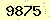 請輸入此驗證碼 : 9875