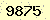 請輸入此驗證碼 : 9875