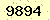 請輸入此驗證碼 : 9894