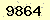 請輸入此驗證碼 : 9864