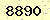 請輸入此驗證碼 : 8890