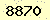 請輸入此驗證碼 : 8870