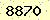 請輸入此驗證碼 : 8870