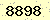 請輸入此驗證碼 : 8898