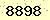請輸入此驗證碼 : 8898