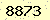 請輸入此驗證碼 : 8873
