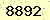 請輸入此驗證碼 : 8892