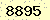 請輸入此驗證碼 : 8895