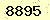 請輸入此驗證碼 : 8895