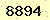 請輸入此驗證碼 : 8894