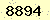 請輸入此驗證碼 : 8894
